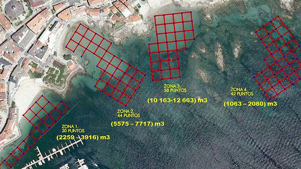 Un estudio detecta la arena perdida de A Carabuxeira en cuatro zonas de la playa