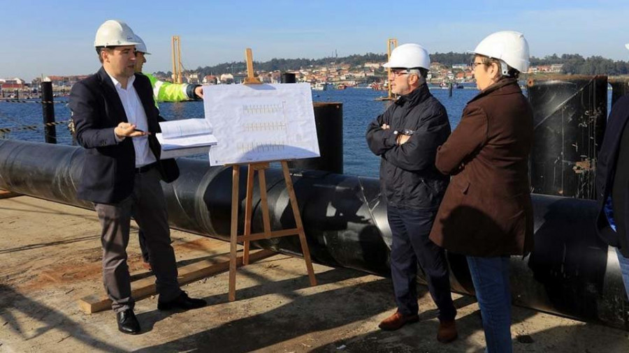 O Xufre sumará 122 amarres bateeiros en septiembre tras la fase final de obra