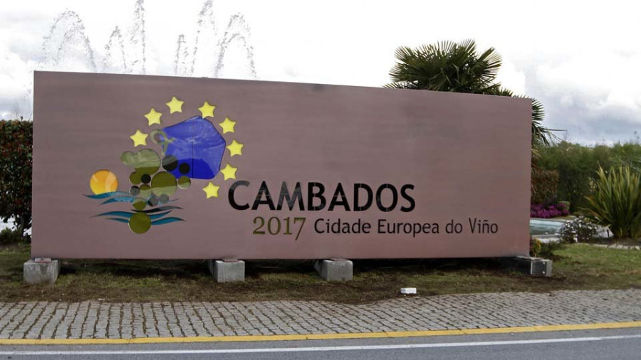 El cartel de Cidade Europea se llevará al Museo do Viño para evitar la sanción