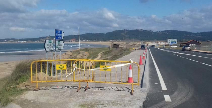 La Xunta usará zahorra en el relleno del tramo del paseo de A Lanzada