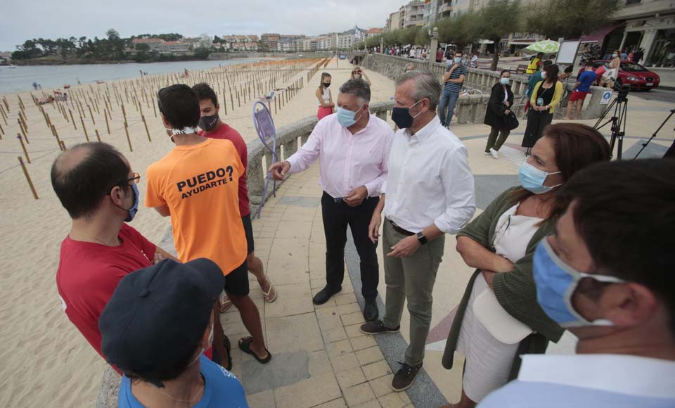 Sanxenxo recibe 50.000 euros de Vicepresidencia para reforzar las medidas anti Covid en sus playas