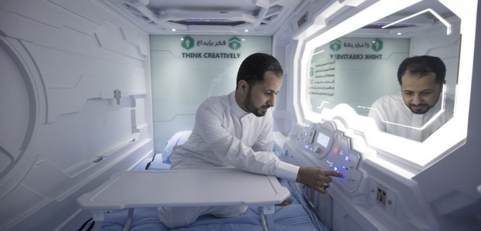 Un hotel futurista aloja  a los peregrinos a La Meca