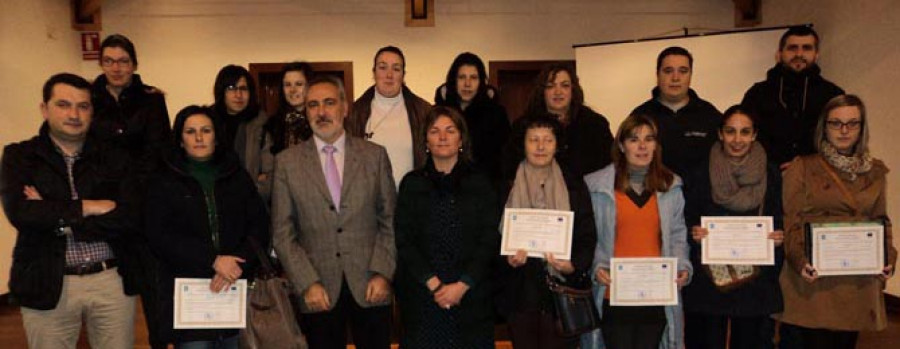 MOAÑA - Un total de 15 desempleados se forman en Administración con un curso de la Xunta