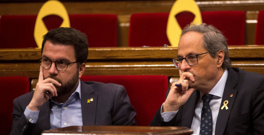 Torra y Aragonés denuncian una “guerra sucia económica” del Estado