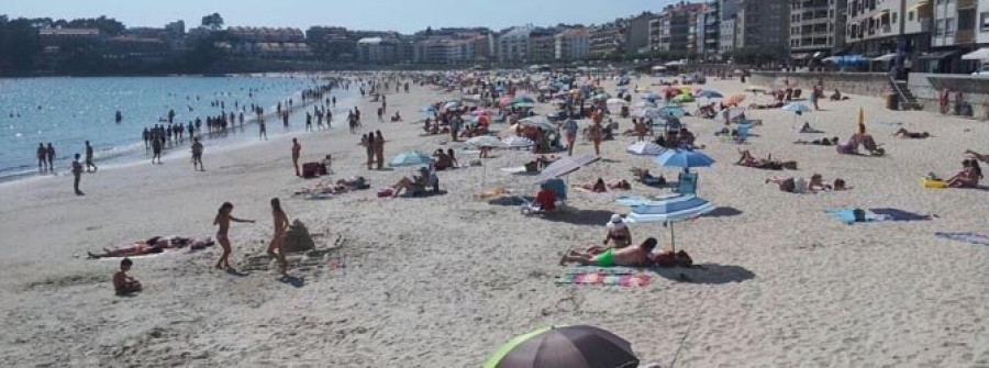 El juego de la silla en la playa de Silgar