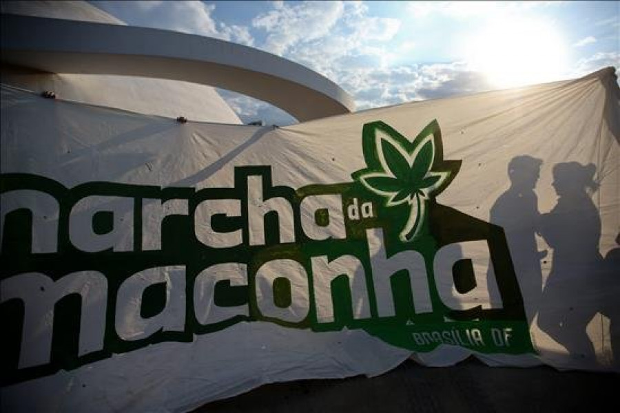 Miles de personas exigen la legalización de la marihuana en Brasil