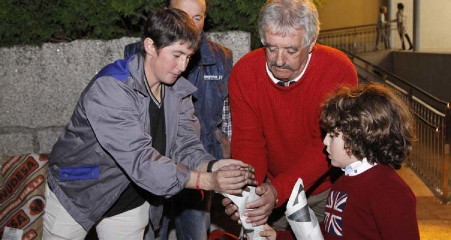 El magostro triunfa en Meaño y la pasarela en Cambados