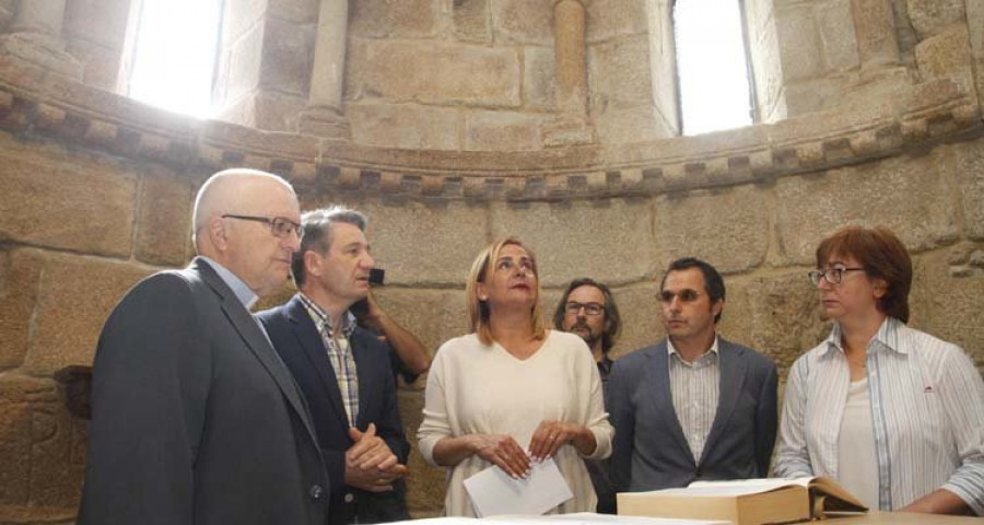 La rehabilitación de la iglesia de O Mosteiro añadirá una reja para facilitar las visitas turísticas