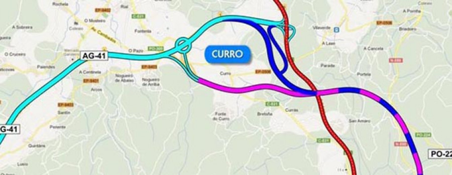 MEIS / O SALNÉS - Autorizan un cambio de trazado en Curro de la futura A-57