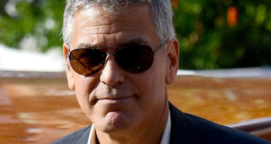 George Clooney reaparece casi tres meses después de ser padre