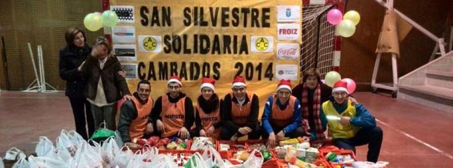 La I San Silvestre de San Tomé derrocha solidaridad con 600 kilos de alimentos donados