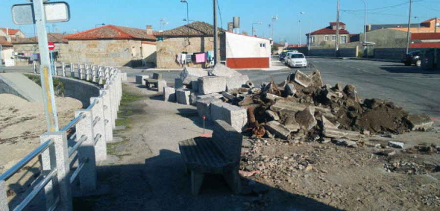 O Grove.- Comienza la reforma de la senda que une Virxe das Mareas con Porto Meloxo
