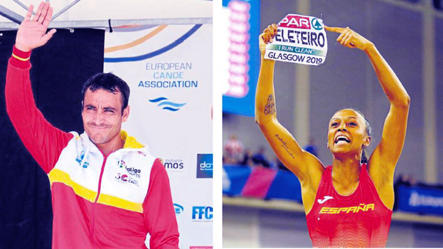 Tono Campos y Ana Peleteiro, reyes del deporte en Galicia