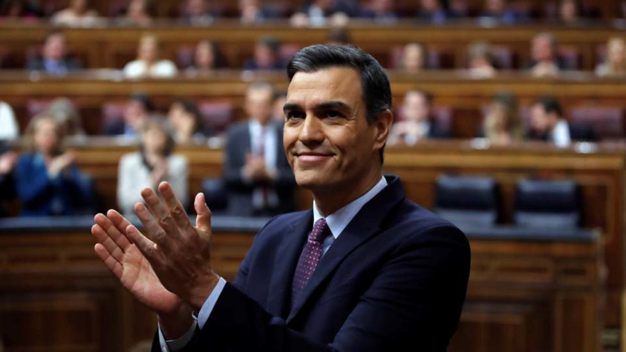 Sánchez defiende en su discurso que  el pacto con ERC no romperá España