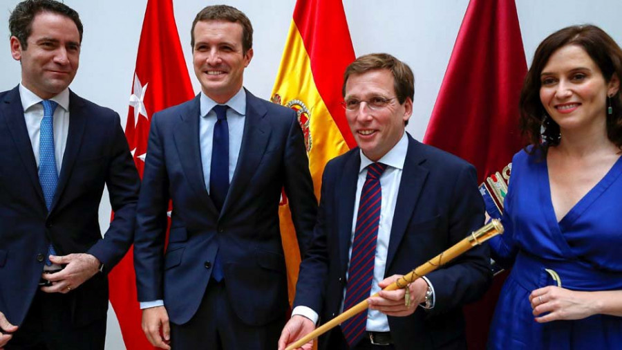 El PP logra gobernar Madrid junto a Cs y el apoyo de Vox, que tendrá cargos