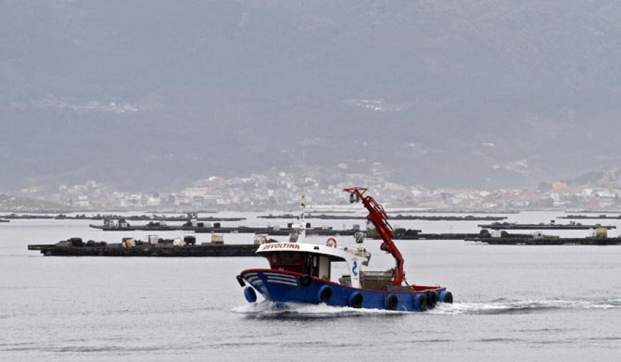 Arde un barco bateeiro en el puerto de A Illa ocasionando daños materiales