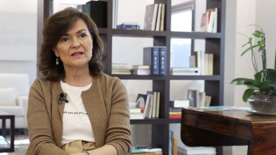 Carmen Calvo: “Pagamos un dramático peaje por ser mujeres”