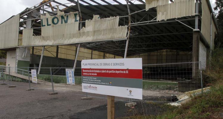 Meaño licita un nuevo contrato para reconstruir el pabellón de Xil