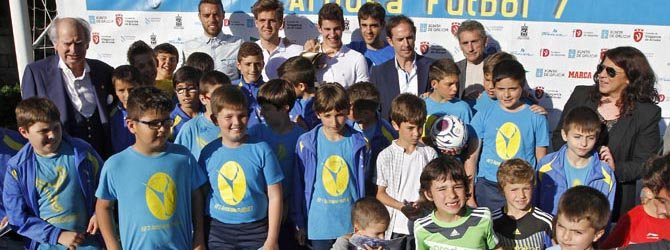 La presentación más celeste del Arousa Fútbol 7