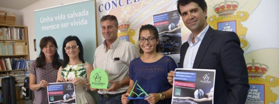 Una travesía a nado entre O Grove y Riveira simboliza la dureza de vivir con daño cerebral