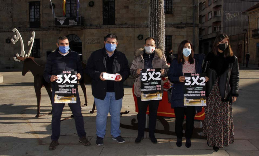Cambados se vuelca con el comercio y la hostelería local con la campaña de vales “3x2”
