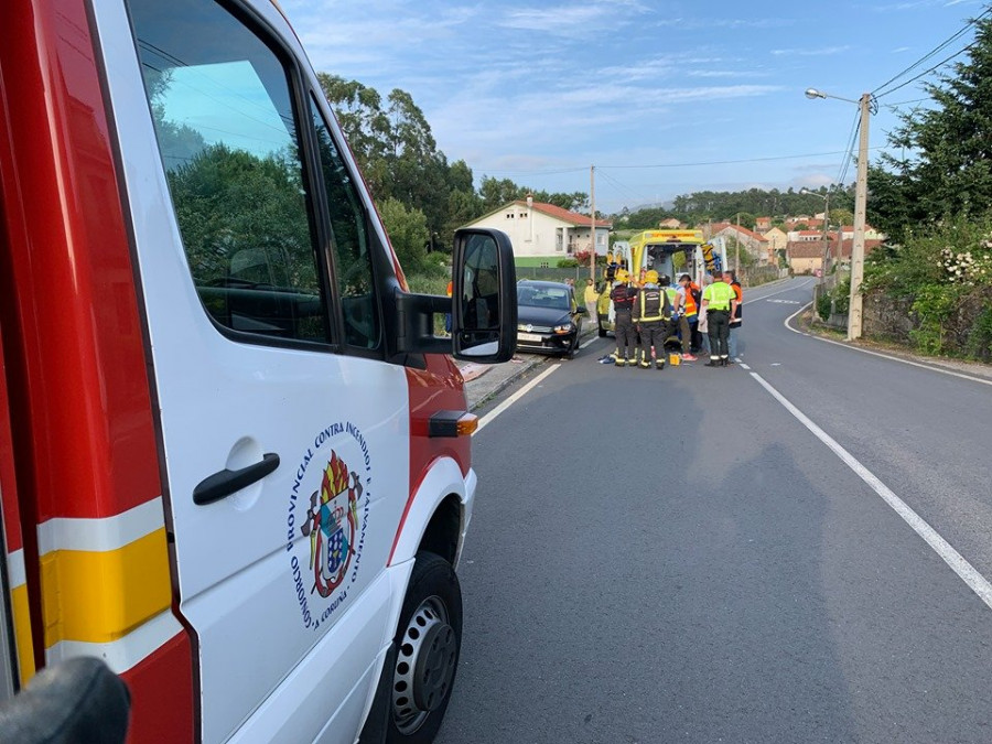 Heridos graves un hombre y una mujer en un atropello registrado en el lugar de Brión, en la parroquia rianxeira de Leiro