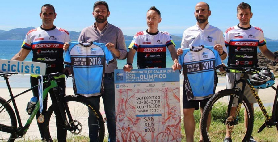Sanxenxo acoge el campeonato gallego de BTT en la playa de Canelas