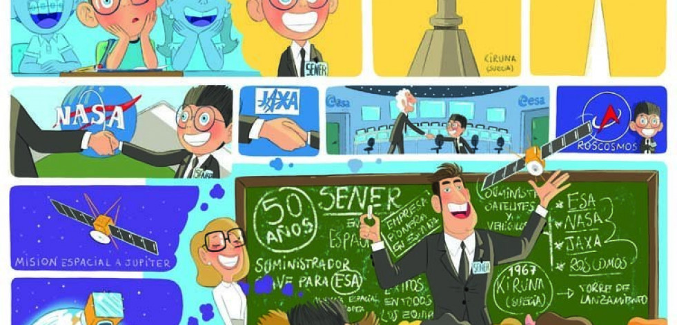 Un gallego gana el concurso de Cómic Sener en el Espacio