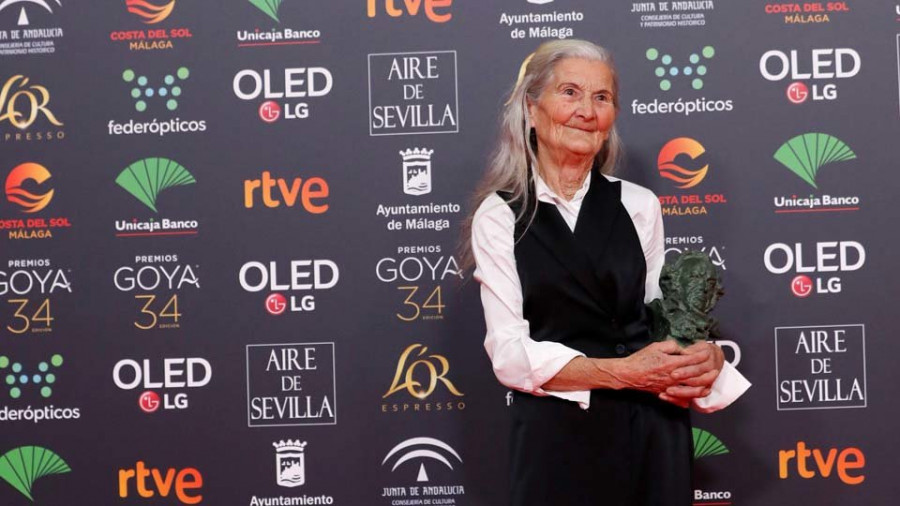 Benedicta Sánchez, con 84 años, se lleva el Goya a la mejor actriz revelación