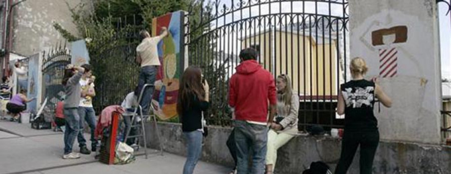 'Las Meninas' invaden el barrio ferrolano de Canido