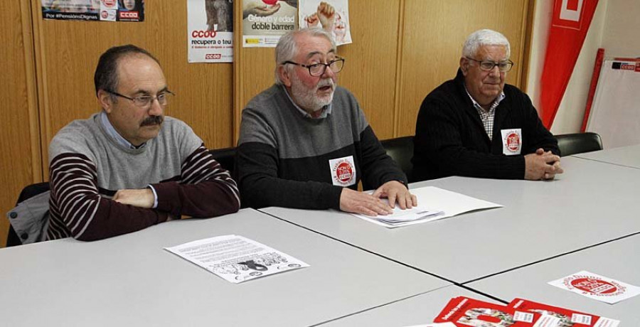 CCOO y UGT se unen para reclamar que se garanticen “pensións dignas”