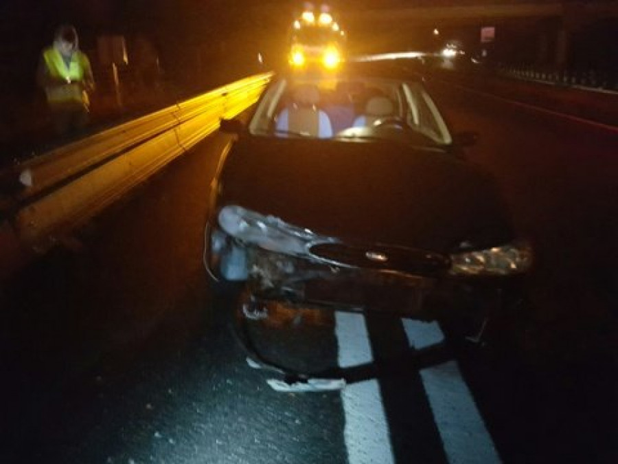 BOIRO - Heridos dos conductores en un accidente en la Autovía do Barbanza en el que se vieron implicados tres coches