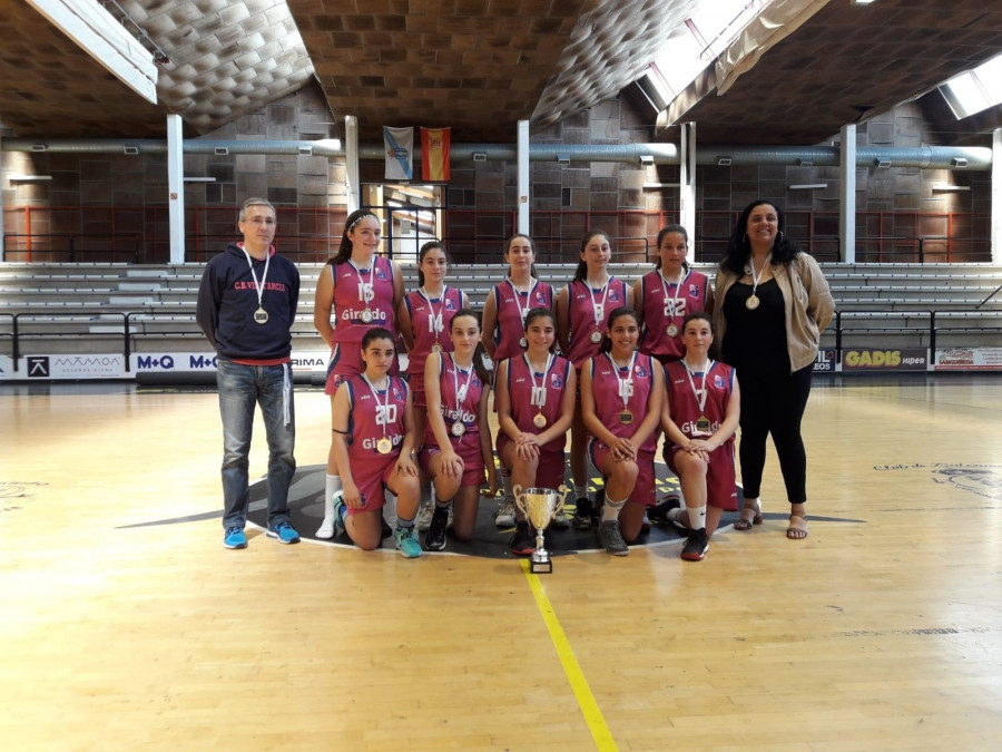 Las infantiles del Giraldo CB ganan la Copa Federación tras superar al Arxil