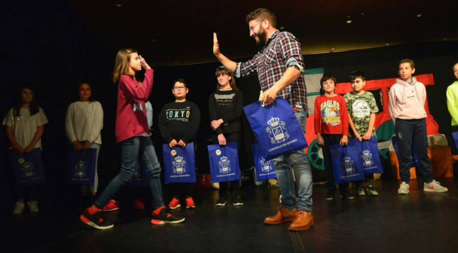 El colegio Galaxia fue el gran triunfador del XVII Concurso Literario das Letras Galegas de Ribeira