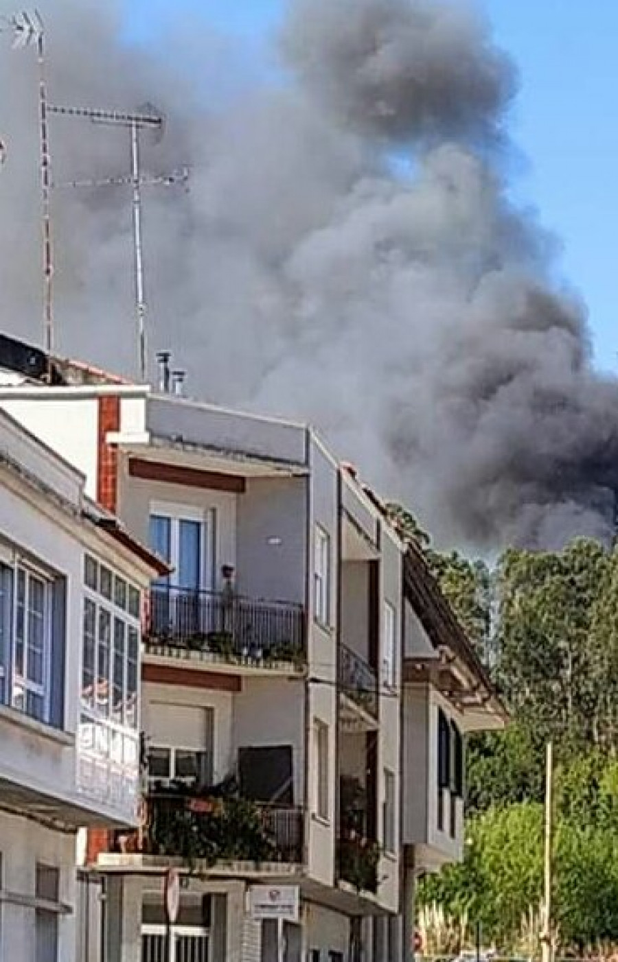 Arden nuevamente terrenos situados en el entorno del parque periurbano ribeirense de San Roque