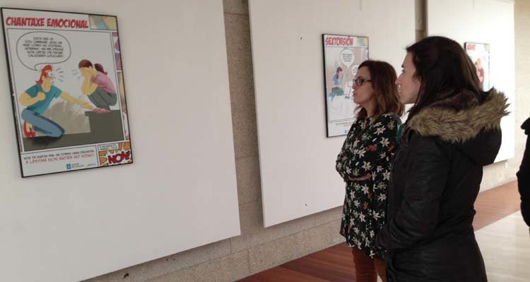 “Á violencia de xénero… dille non!” muestra once tipos de conductas tóxicas en paneles