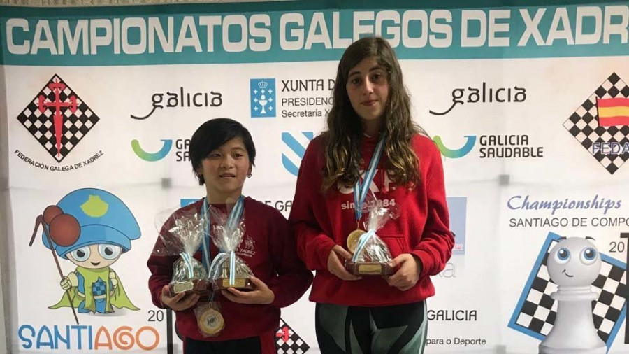 Dos oros y un bronce para Irene Diz y Paula Suárez