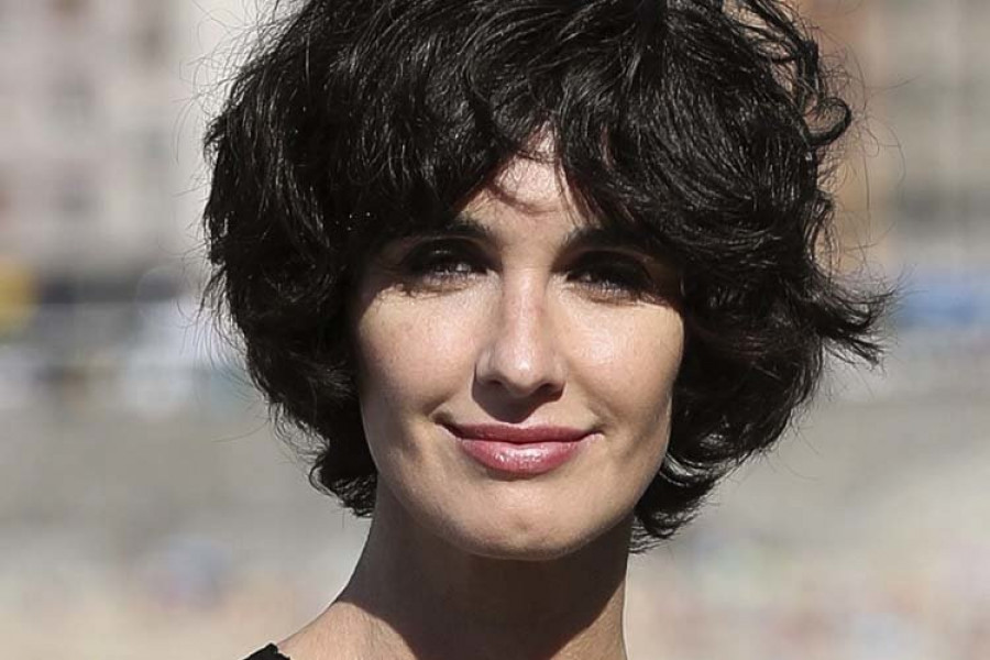 Paz Vega recibe el premio 
al Cine Latino en Zinemaldia