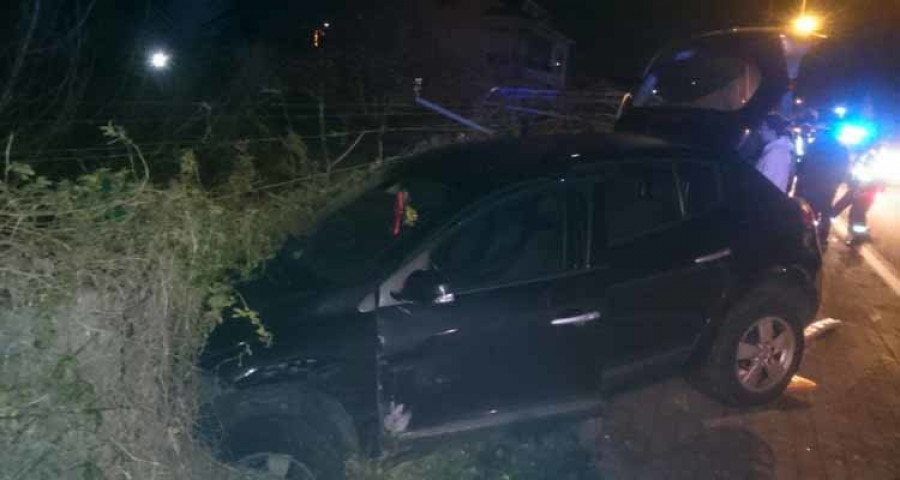 El coche de los supuestos ladrones de la hostelería causa un accidente con un herido