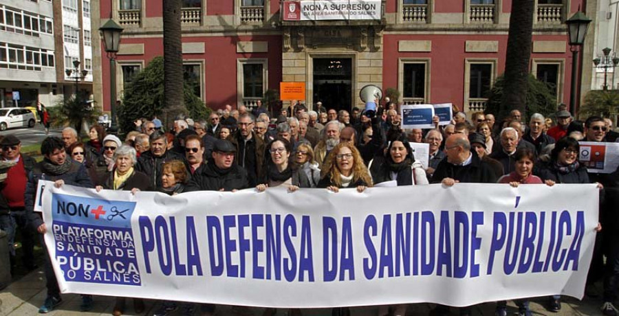 La Plataforma promete mantener su lucha por la sanidad pública en un día de “loito” para O Salnés