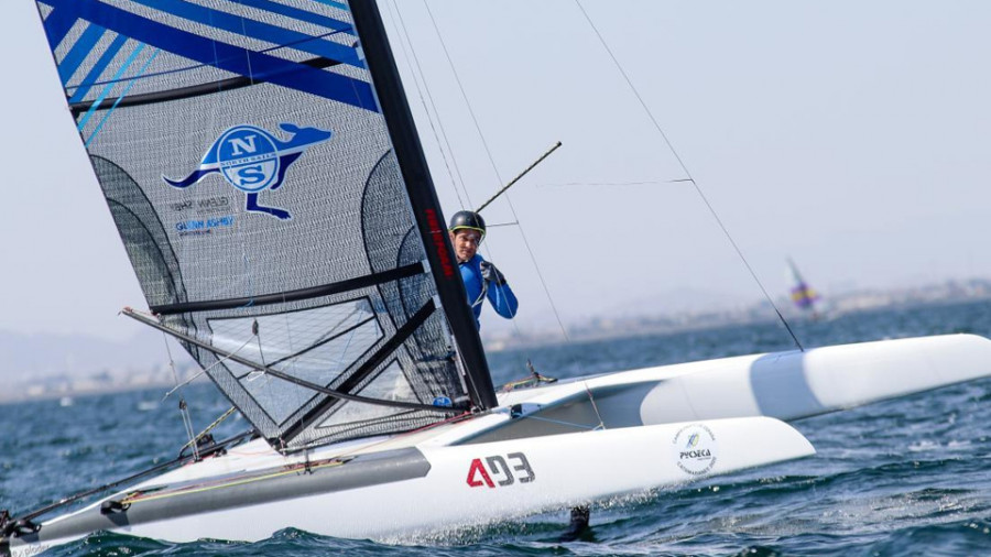 Antón Paz, subcampeón 
de España de catamaranes