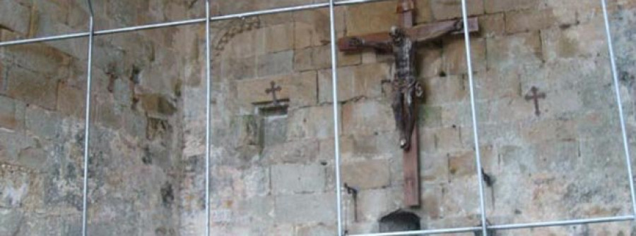 CAMBADOS-La restauración del Cristo de las ruinas parece viable, pero dependerá del coste