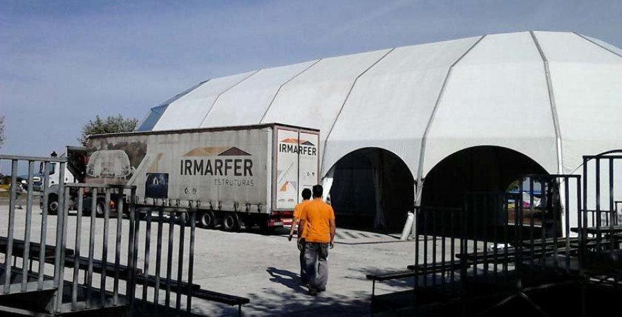 Una única empresa opta a  la instalación de las carpas  de la Festa do Marisco
