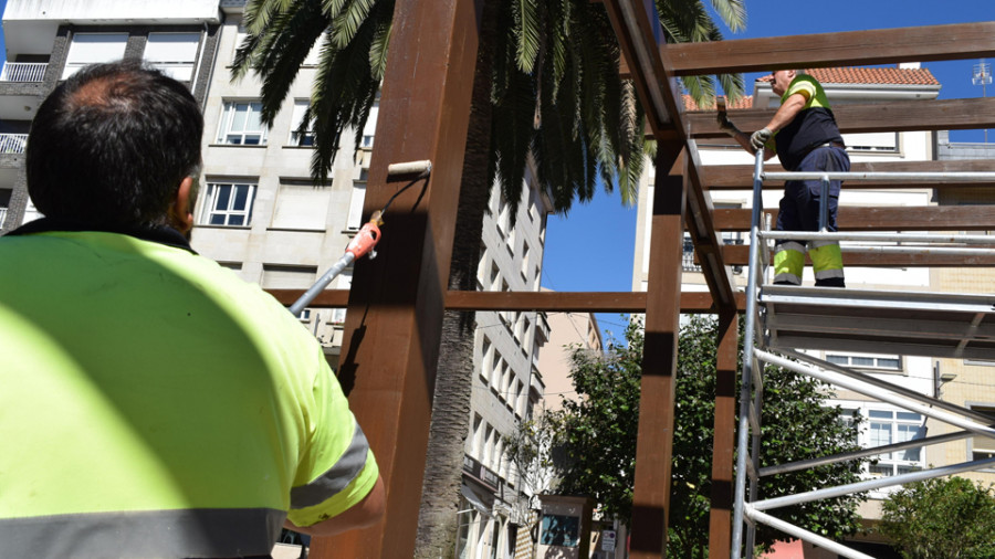 Más que un lavado de cara para una plaza pública en Ribeira