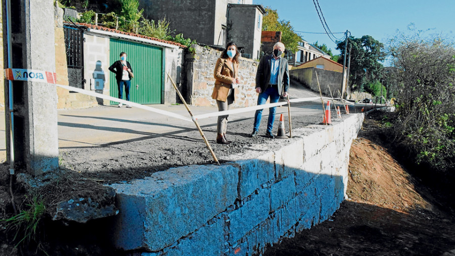 A Pobra atiende una deuda histórica en A Ribeiriña con la reforma integral del Camiño Real