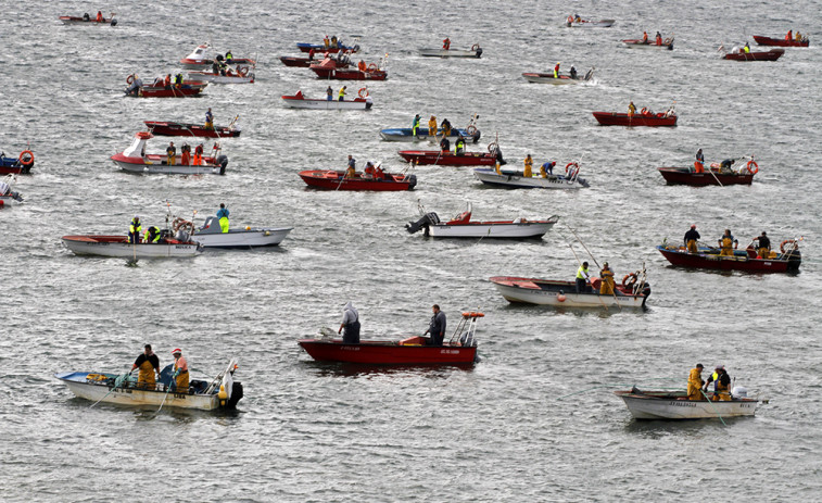 La media de embarcaciones que acude al libre marisqueo es de 104 en O Bohído y 18 en Cabío