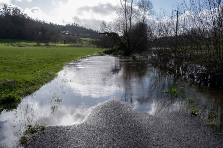 El temporal "Karim" causa inundaciones en Lugo y Ourense