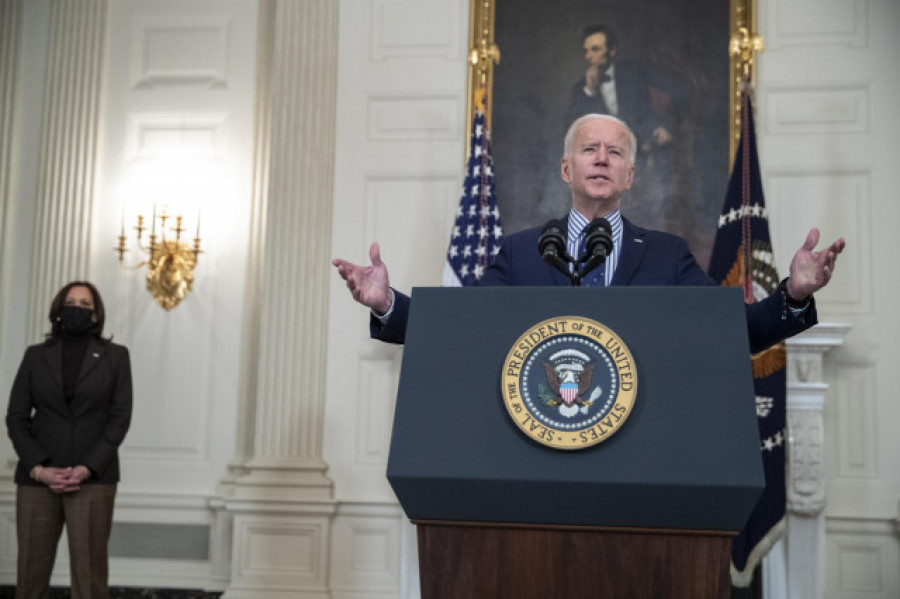 Biden dará su primer discurso a nación en hora de máxima audiencia el jueves