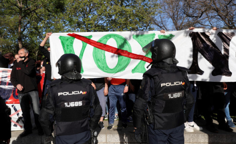 Interior defiende que el dispositivo de seguridad en el mitin de Vox en Vallecas fue correcto