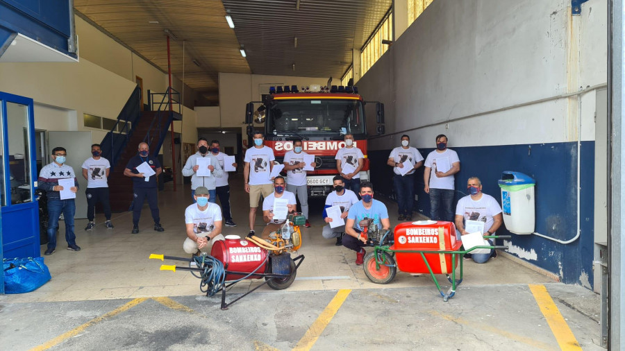El equipo de Emerxencias de Sanxenxo recoge más de 5.000 firmas en contra de los recortes del servicio